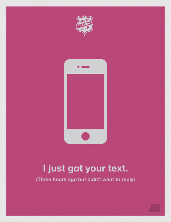 Truth and Lies poster by Justin Barber