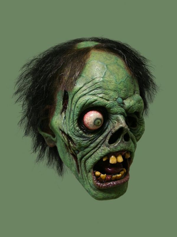 Jordu Schell green decaying monster head sculpture