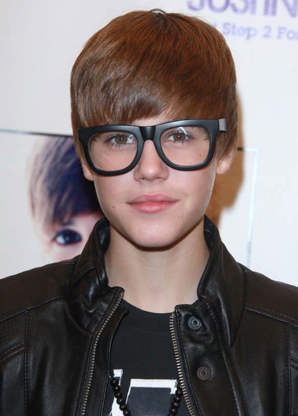 Editorial portrait with statement glasses