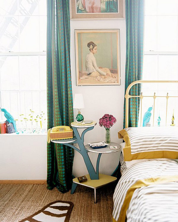 Tall crafty nightstand