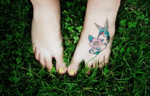 Hummingbird tattoo idea 13