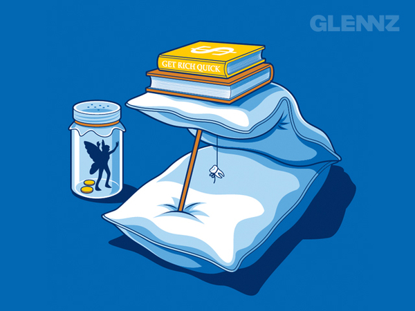 Humorous tee print by Glenn Jones