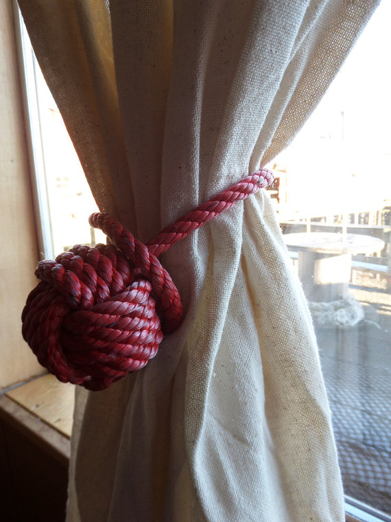 Decorative drape tieback