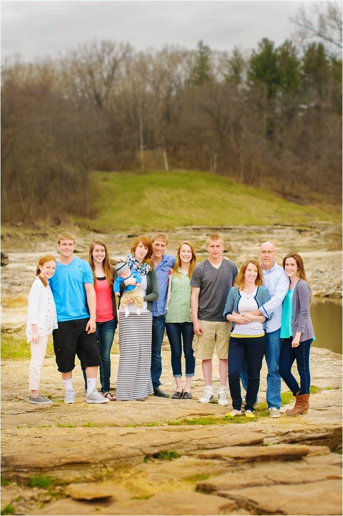 Formal family group photo
