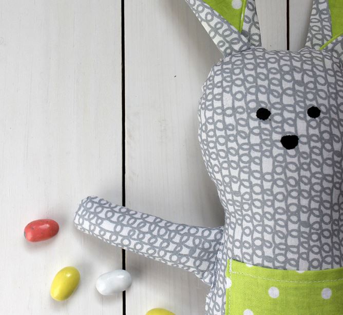 Stuffed fabric bunny
