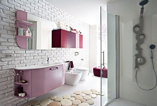 bathroom103 Elegant modern shower and bath combination