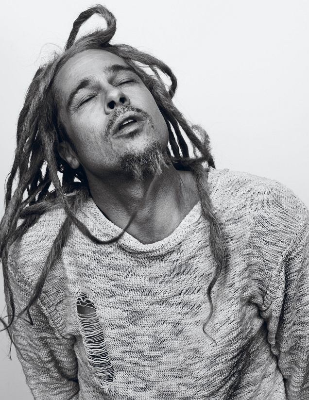 brad-pitt-magazine-2012-08 Brad Pitt Interview Magazine black and white frame