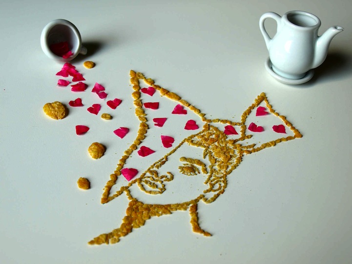 Sarah Rosado corn flakes portrait detail