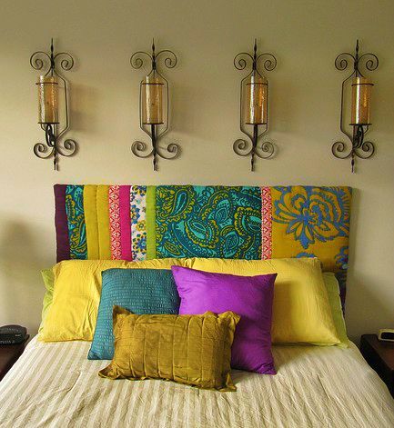 Final DIY headboard bedroom example
