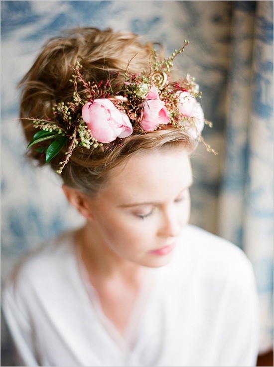 Polished wedding hairstyle