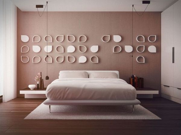Bedroom with integrated storage design