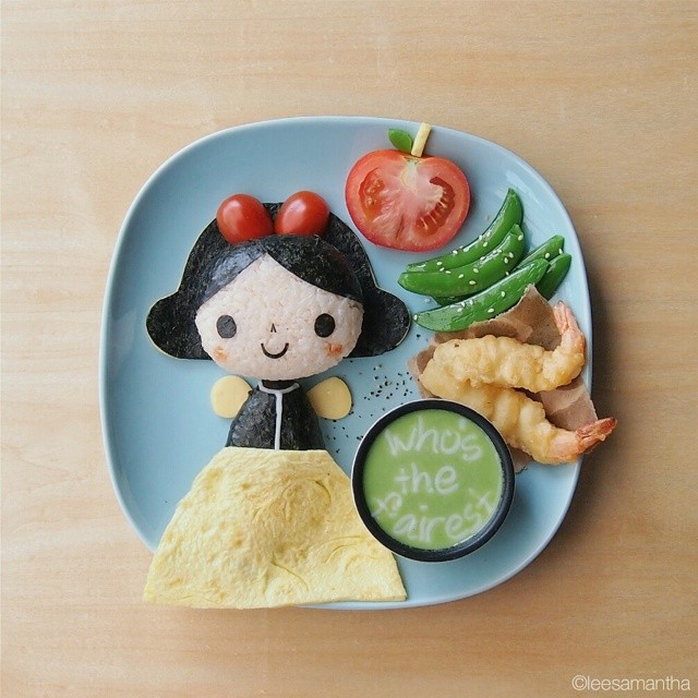Samantha Lee kids meal food art