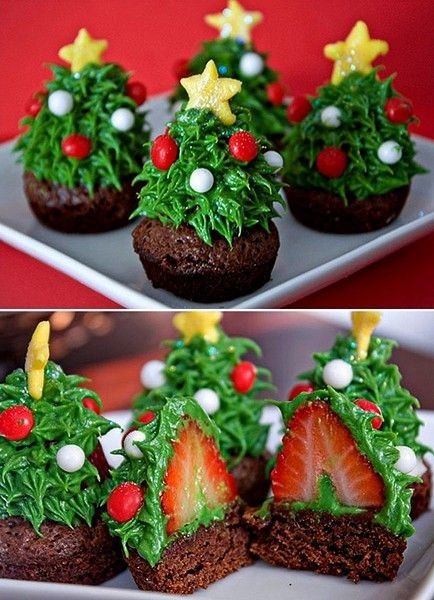 Christmas food and drink presentation