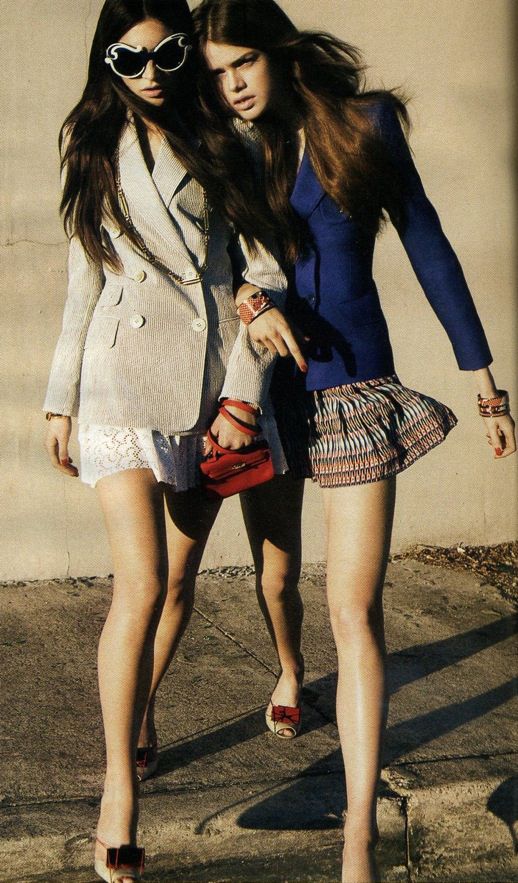 Evening blazer with mini skirt