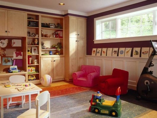 Fun kids basement remodel idea