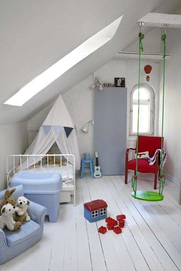 Cozy hanging chair interior