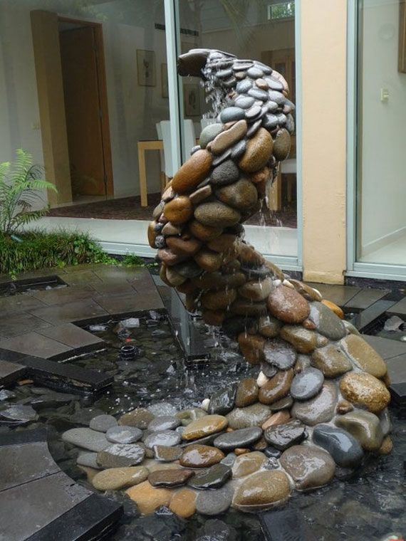 Vertical garden stone feature