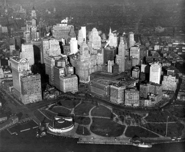 Monochrome view of New York architecture