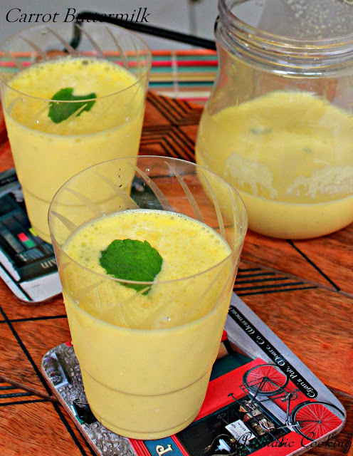 Carrot buttermilk drink