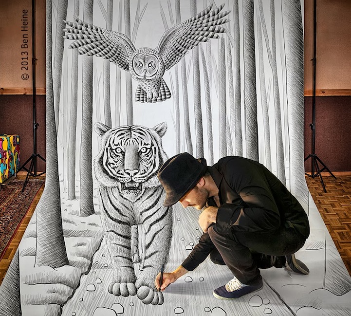 Pencil Vs Camera photo-drawing by Ben Heine