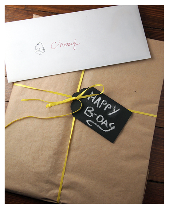 Chalkboard gift tags