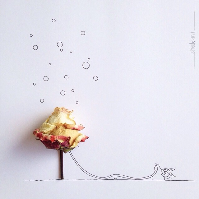 Floral monster illustration Hiestermann