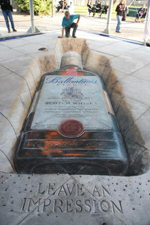 Compact 3D street art piece