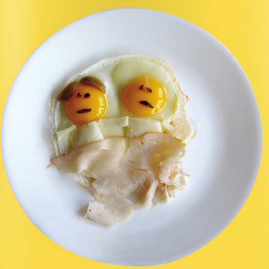 Funny decorated eggs