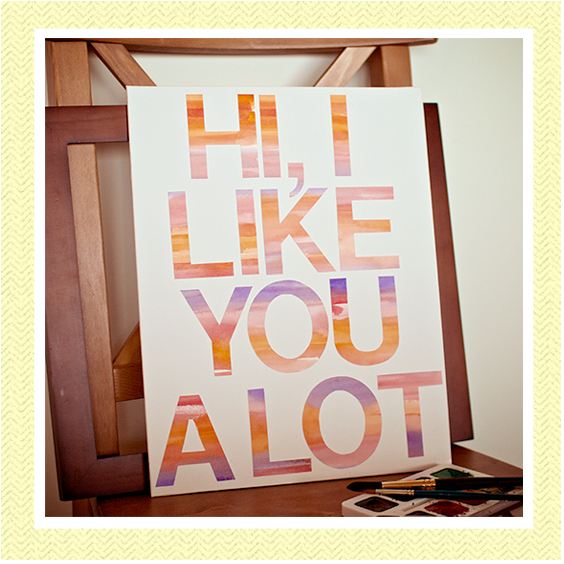 Watercolor quote wall art