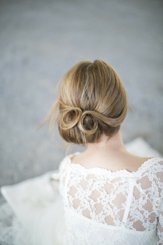 Classic bun with soft volume