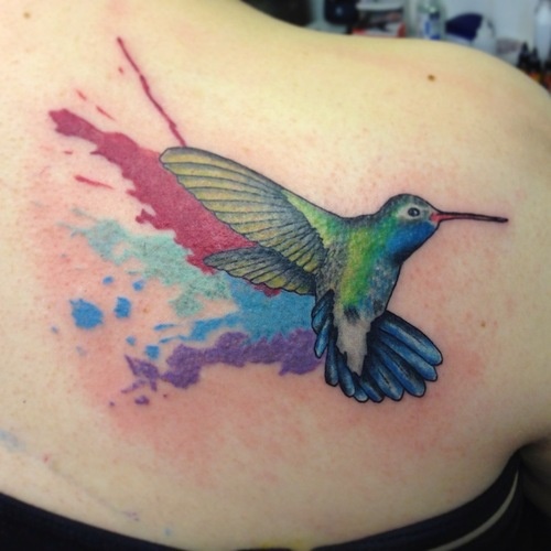 Hummingbird tattoo idea 10