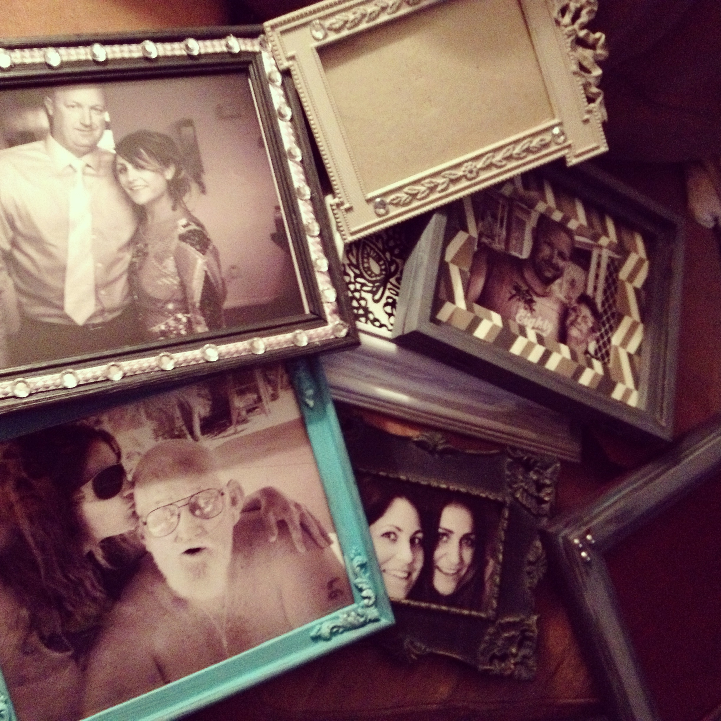 Refinished thrift store frames