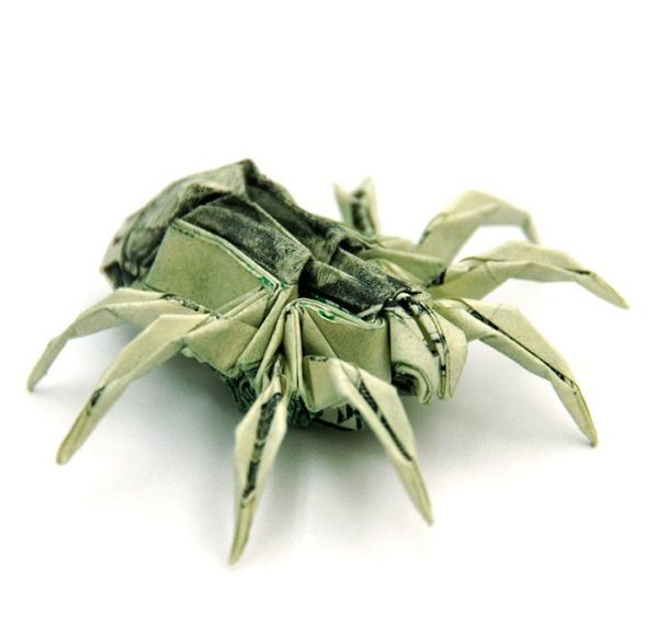 Won Park origami folded from money