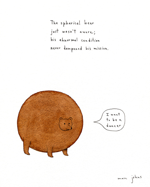 Marc Johns serious drawing