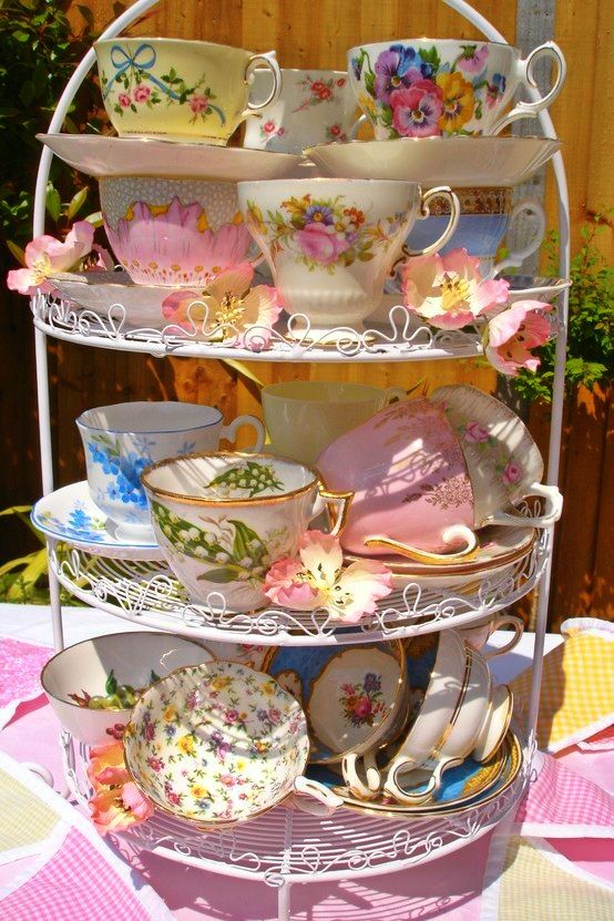 Ornate vintage porcelain cup