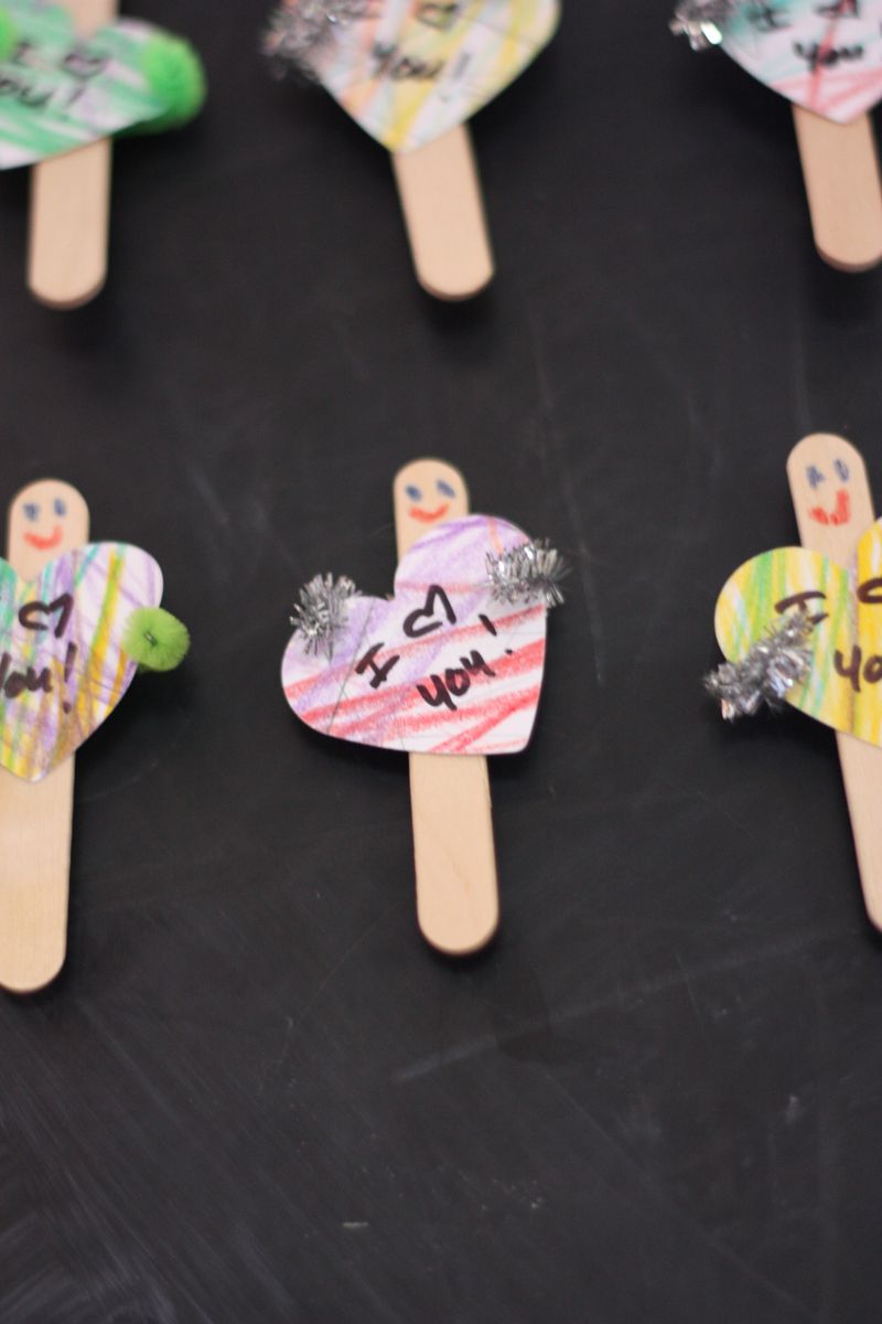 Popsicle stick Valentines