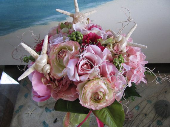 Soft pink flowers with white accents
