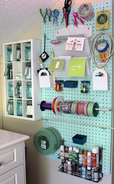 Craft desk and storage ideas