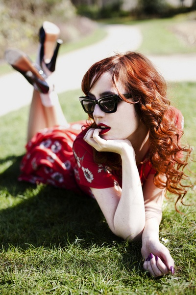 Compact red hair portrait