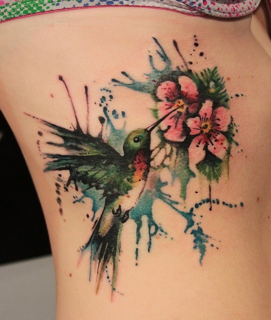 Hummingbird tattoo idea 7