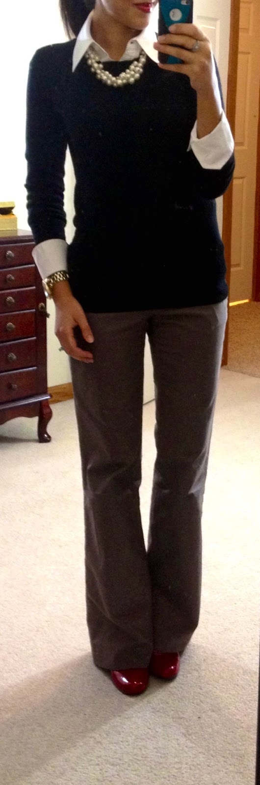Layered winter street fashion