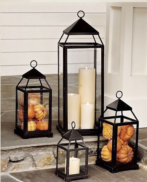 Handmade autumn lantern
