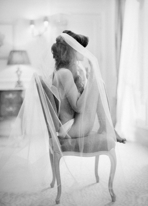 Wedding boudoir portrait