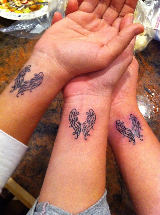 Linework sister tattoo