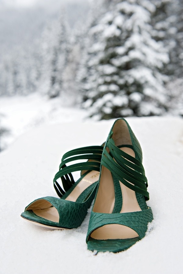 Emerald green fashion styling
