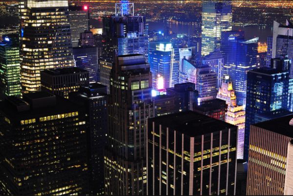New York night cityscape Ben Leshchinsky