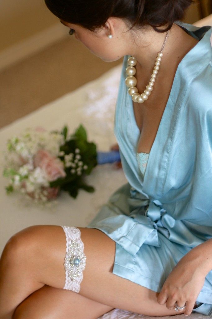 Elegant boudoir wedding photo