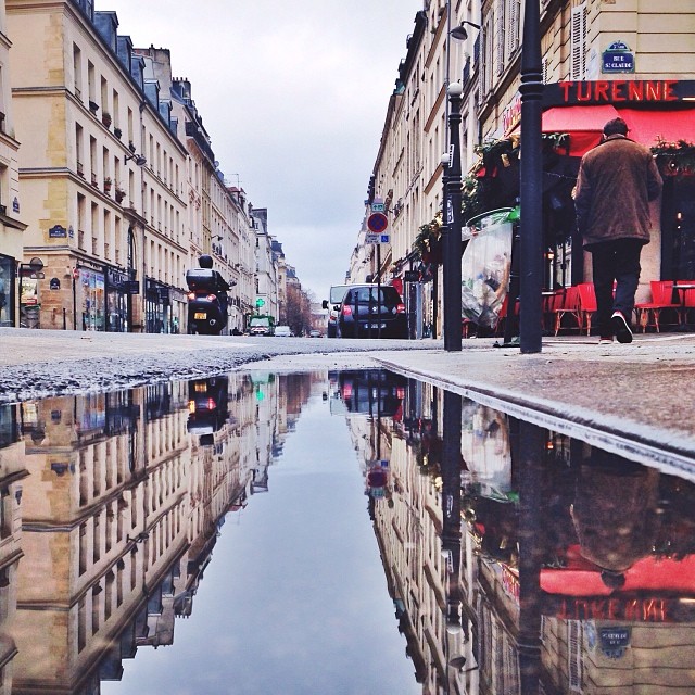 Winter puddle photograph by Irie