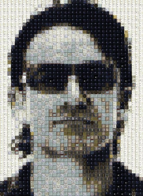 Guy Whitby WBK key mosaic artwork