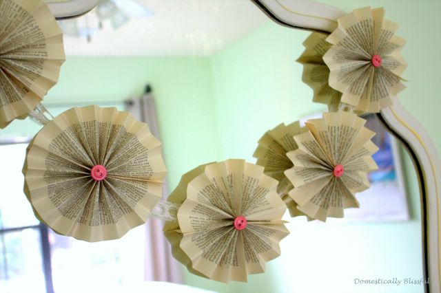 Paper fan garland